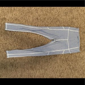 Maven Thread blue/ white print leggings, XS